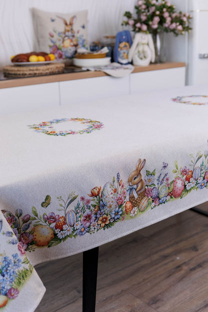 Easter Rectangular tablecloth «Spring Easter Eggs» - Luxury Tapestry - Textile4Family