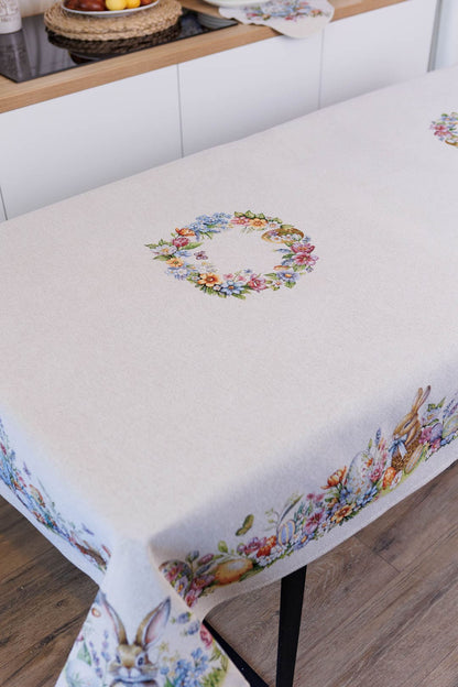 Easter Rectangular tablecloth «Spring Easter Eggs» - Luxury Tapestry - Textile4Family