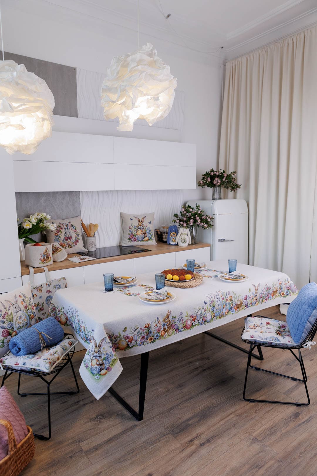 Easter Rectangular tablecloth «Spring Easter Eggs» - Luxury Tapestry - Textile4Family