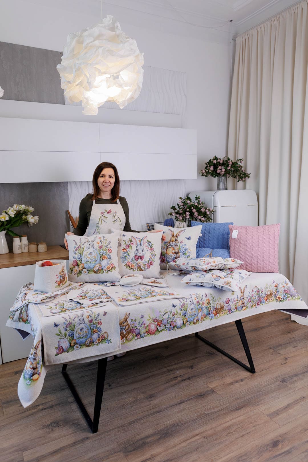 Easter Rectangular tablecloth «Spring Easter Eggs» - Luxury Tapestry - Textile4Family