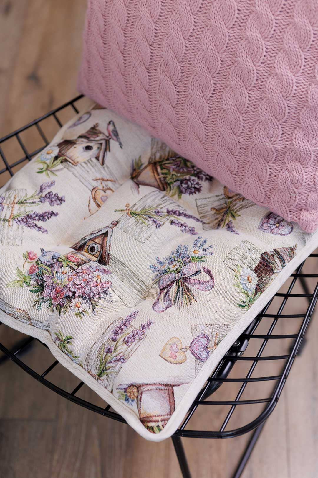 Chair cushion «Lavender» - Luxury Tapestry - Textile4Family