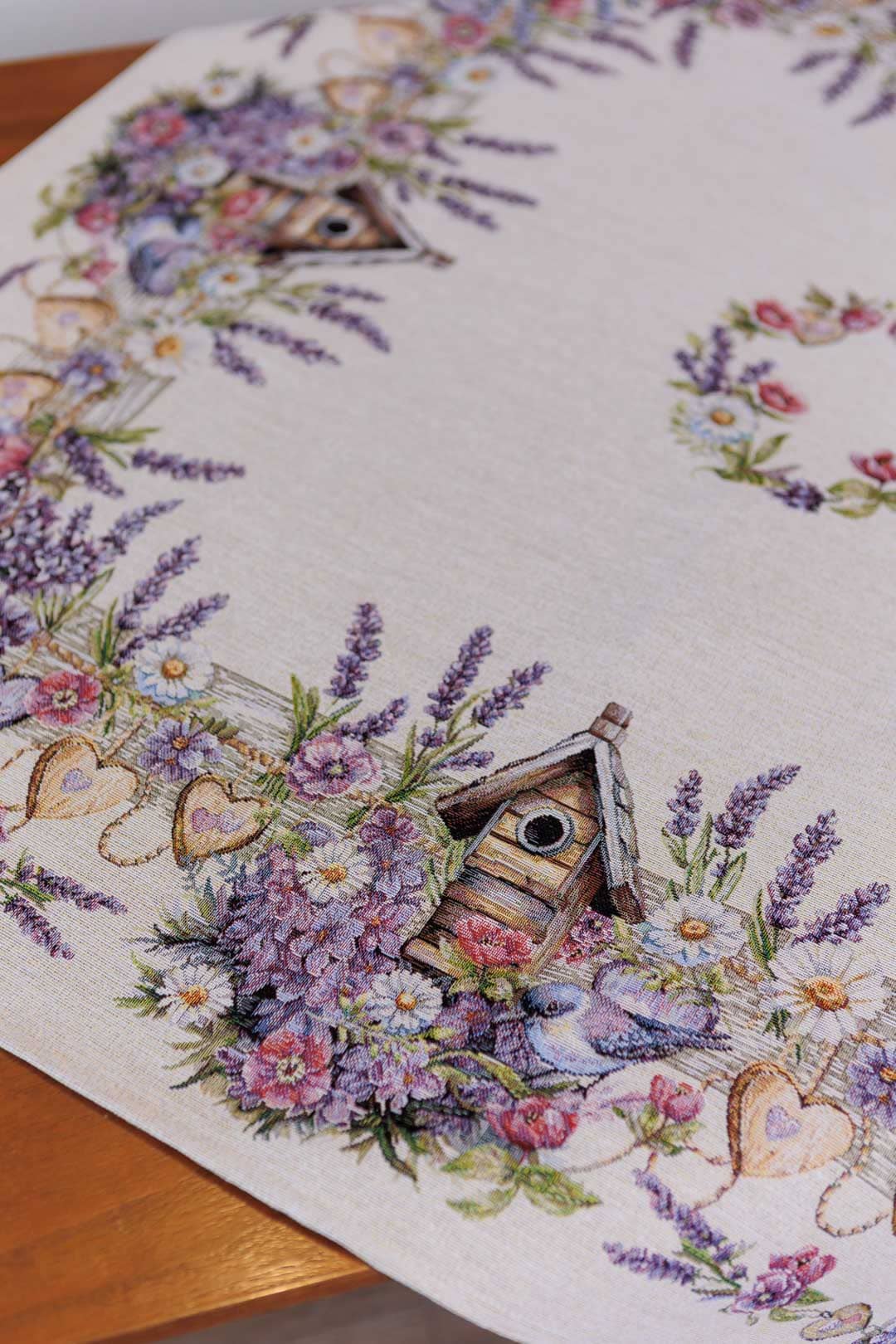 Square tablecloth «Lavender» - Luxury Tapestry - Textile4Family