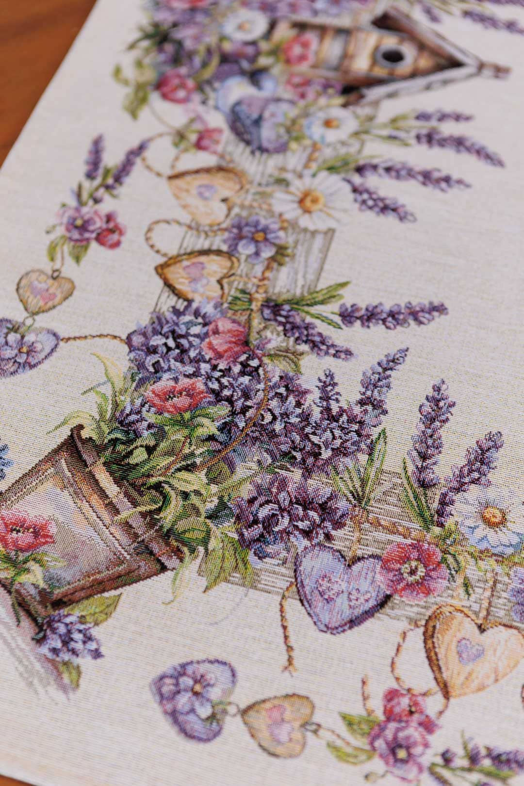 Square tablecloth «Lavender» - Luxury Tapestry - Textile4Family