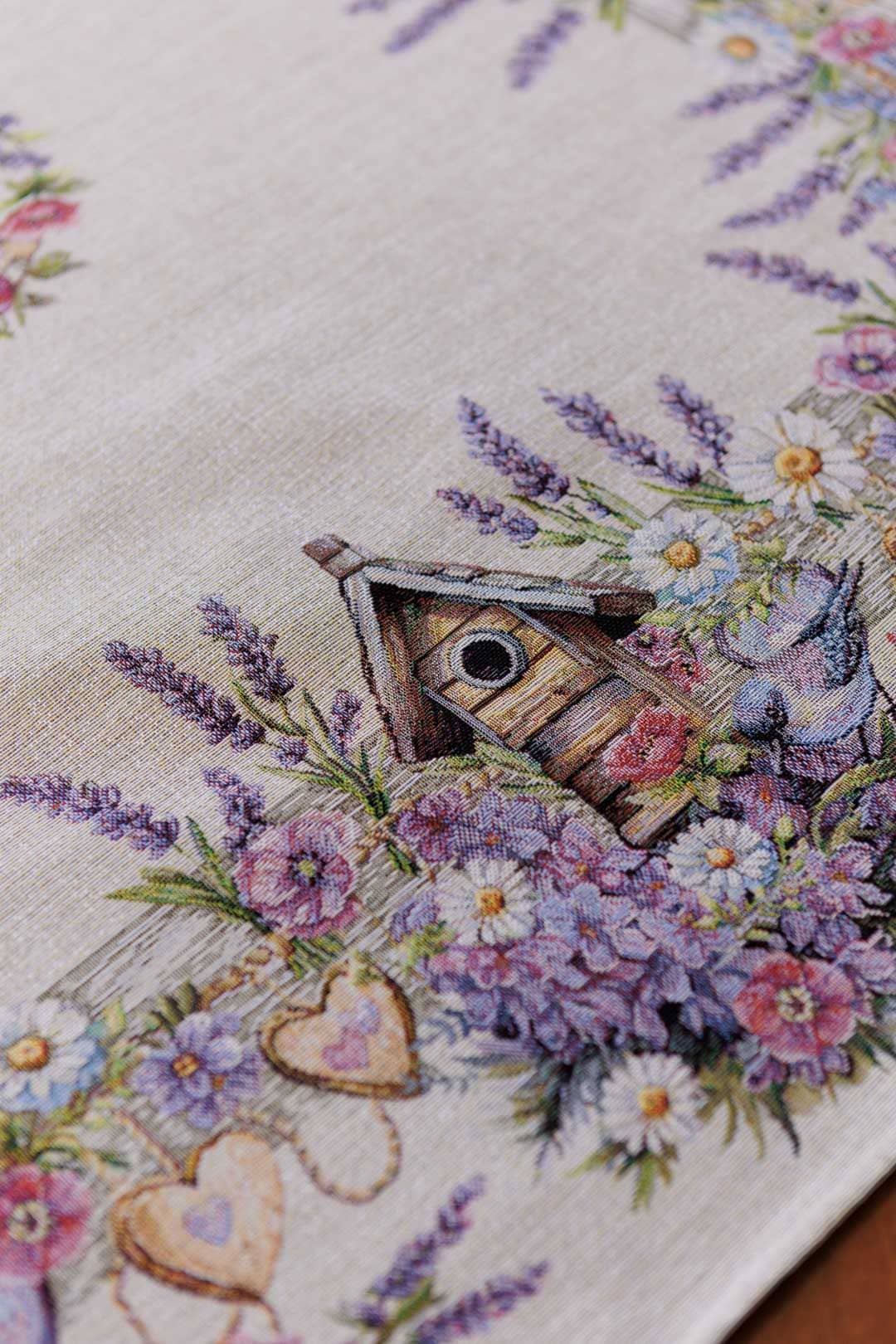 Square tablecloth «Lavender» - Luxury Tapestry - Textile4Family