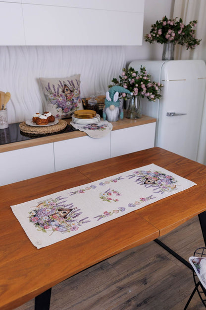 Table Runner «Lavender» - Luxury Tapestry - Textile4Family