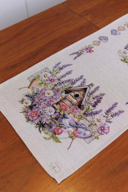 Table Runner «Lavender» - Luxury Tapestry - Textile4Family