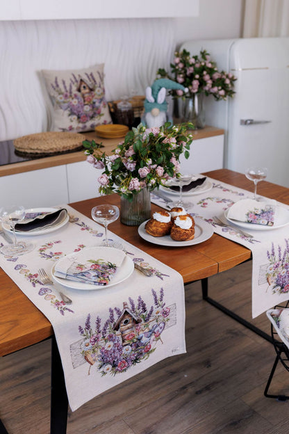 Table Runner «Lavender» - Luxury Tapestry - Textile4Family