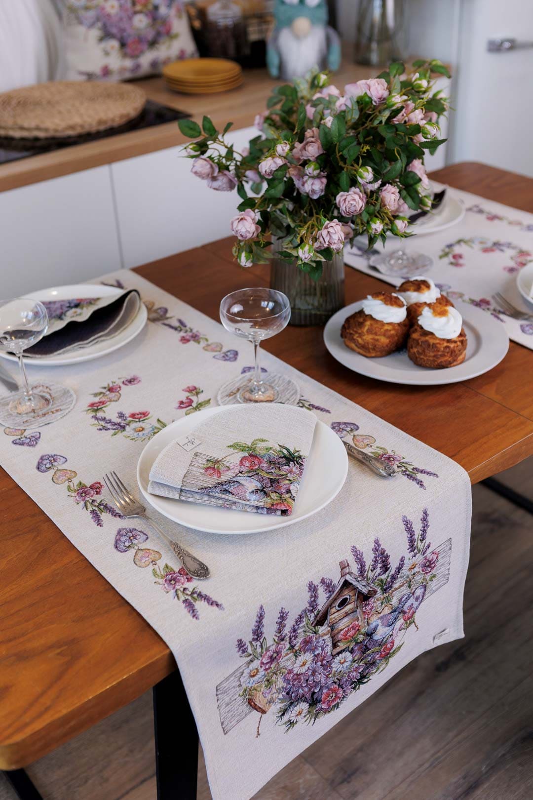 Table Runner «Lavender» - Luxury Tapestry - Textile4Family