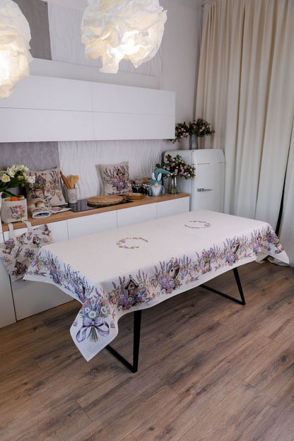 Rectangular tablecloth «Lavender» - Luxury Tapestry - Textile4Family