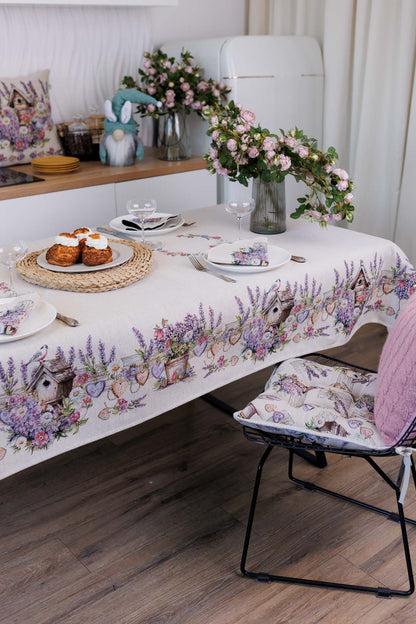 Rectangular tablecloth «Lavender» - Luxury Tapestry - Textile4Family