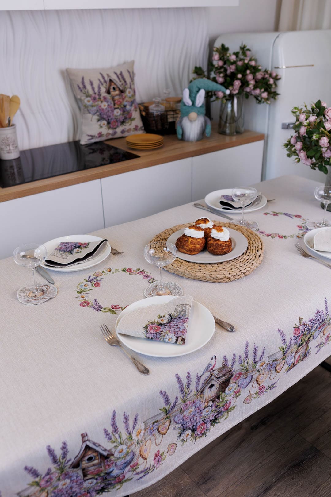 Rectangular tablecloth «Lavender» - Luxury Tapestry - Textile4Family