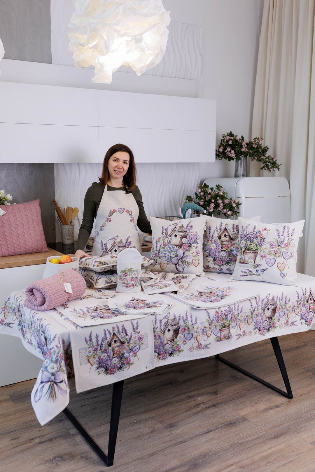 Rectangular tablecloth «Lavender» - Luxury Tapestry - Textile4Family