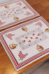 Placemat set «Rooster/Chicken» - Premium Gobelin - Textile4Family