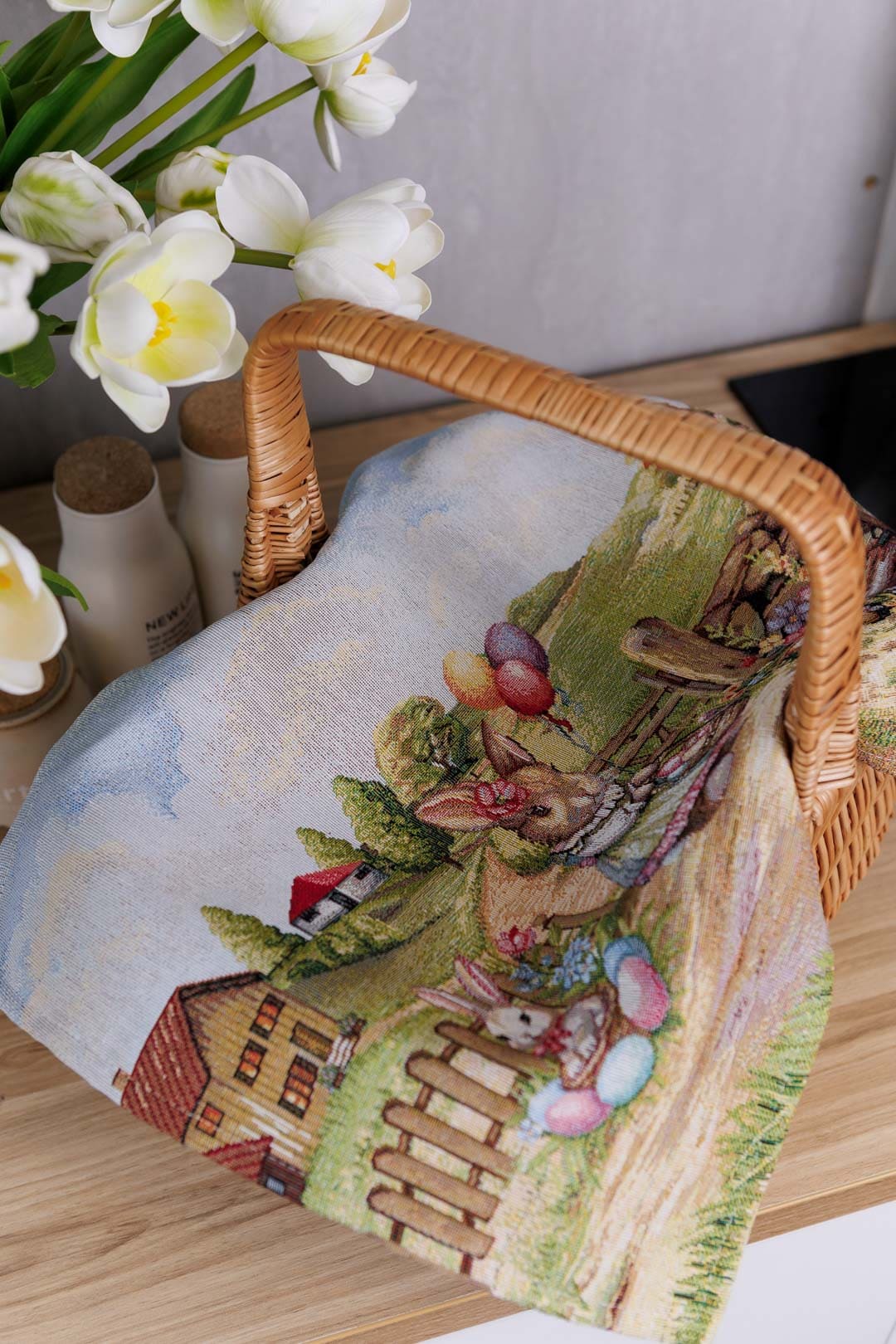 Easter Placemat set «Bunny countryside» - Luxury Tapestry - Textile4Family