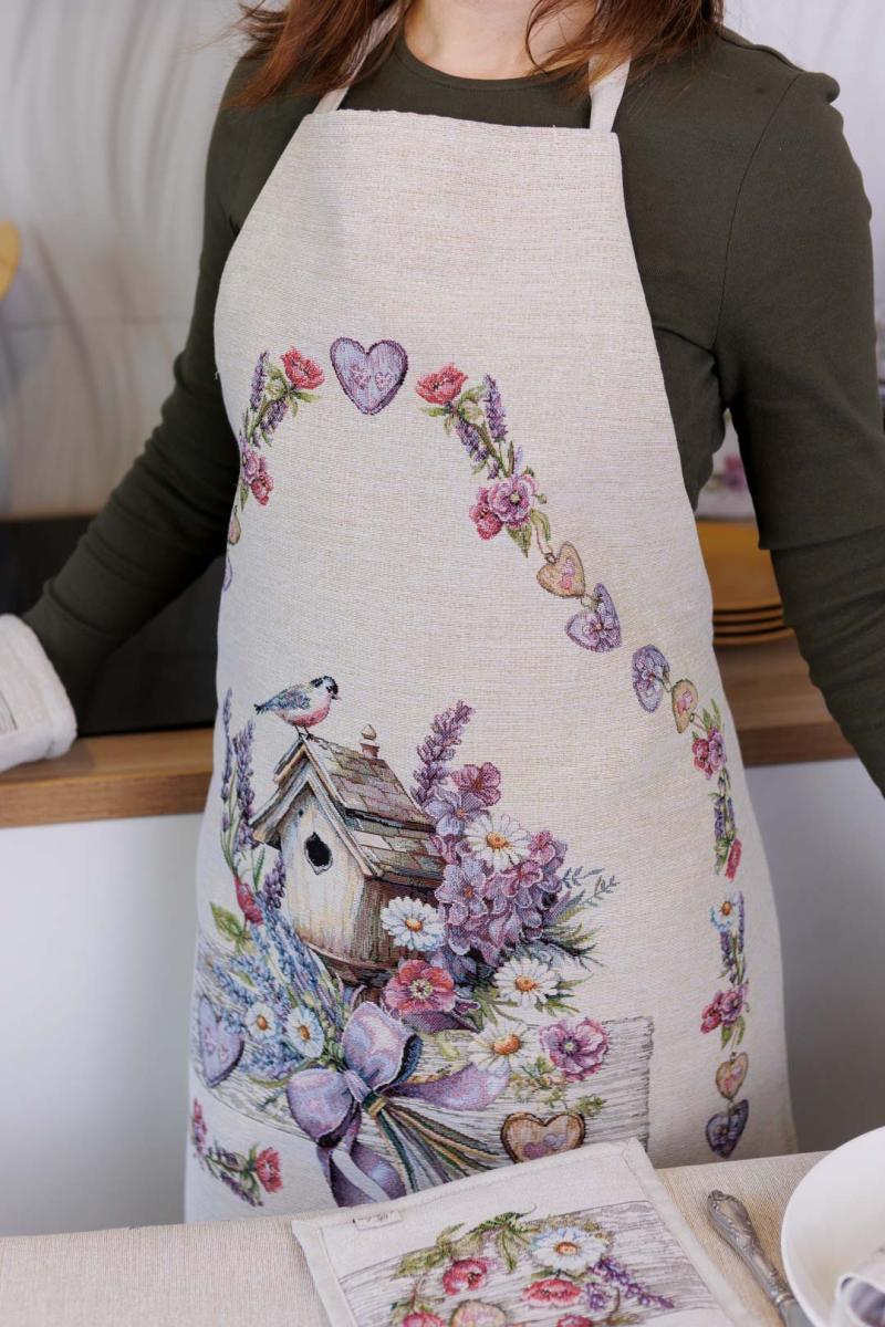 Kitchen Apron «Lavender» - Luxury Tapestry