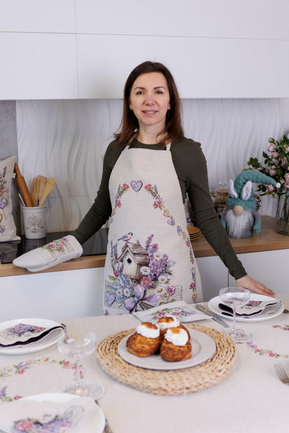 Kitchen Apron «Lavender» - Luxury Tapestry