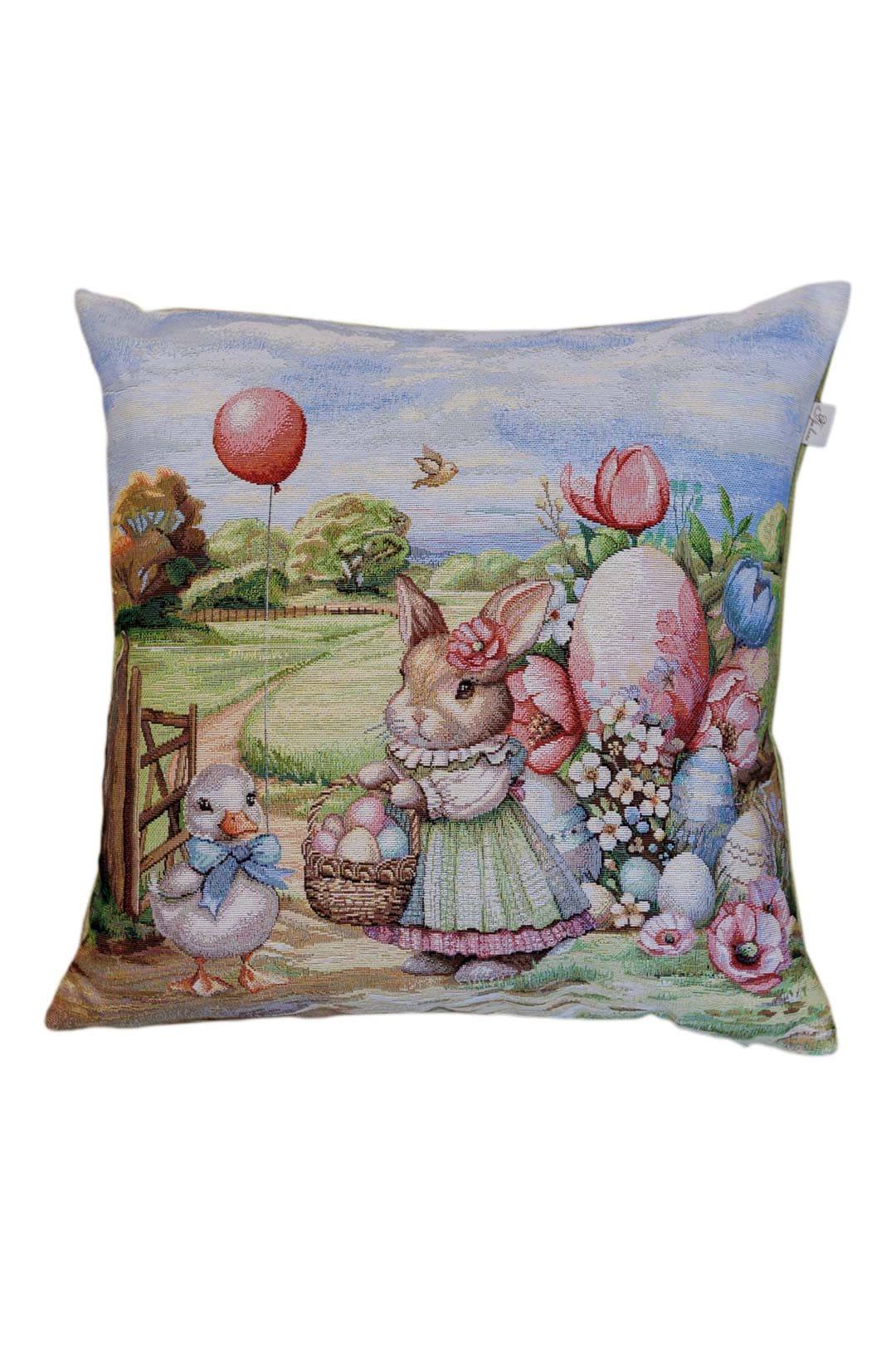Easter Cushion cover «Bunny countryside-2» - Luxury Tapestry - Textile4Family