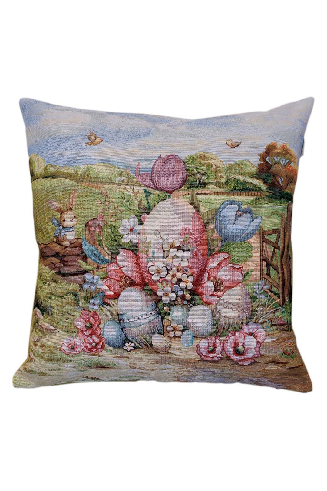 Easter Cushion cover «Bunny countryside-3» - Luxury Tapestry - Textile4Family
