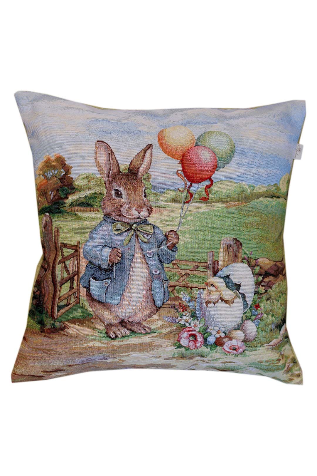 Easter Cushion cover «Bunny countryside-1» - Luxury Tapestry - Textile4Family