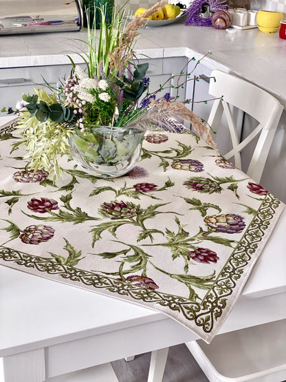 Square tablecloth «Artichoke» - Premium Gobelin - Textile4Family