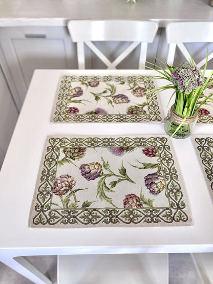 Placemat set «Artichoke» - Premium Gobelin - Textile4Family