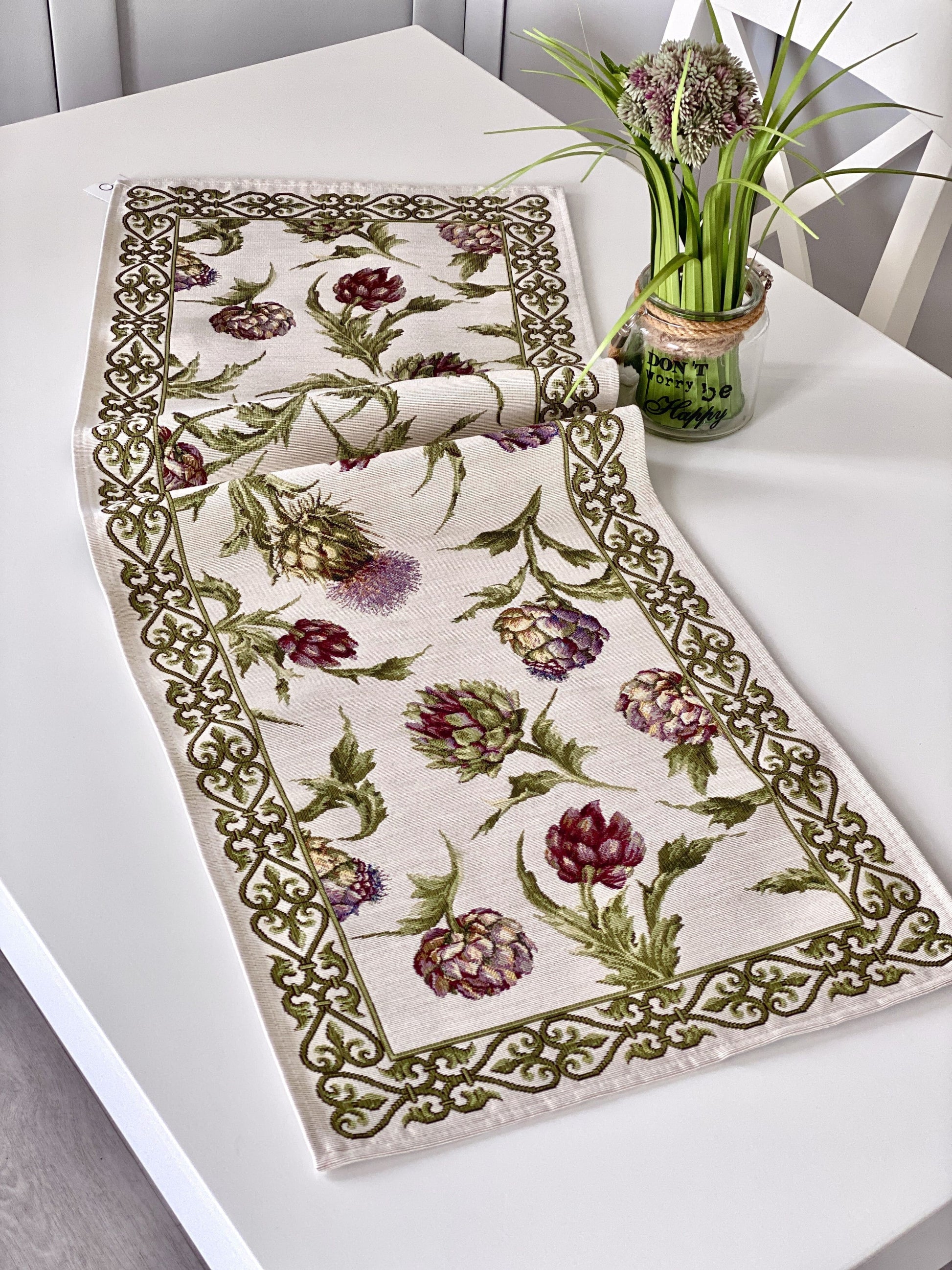 Table Runner «Artichoke» - Premium Gobelin - Textile4Family