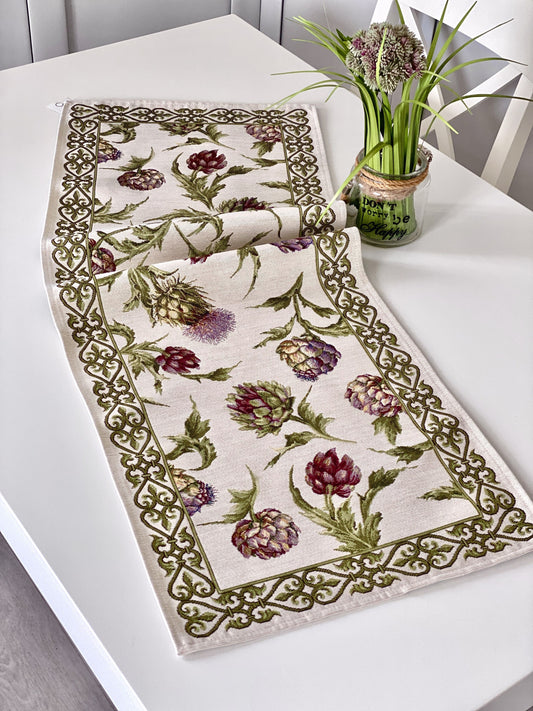 Table Runner «Artichoke» - Premium Gobelin - Textile4Family