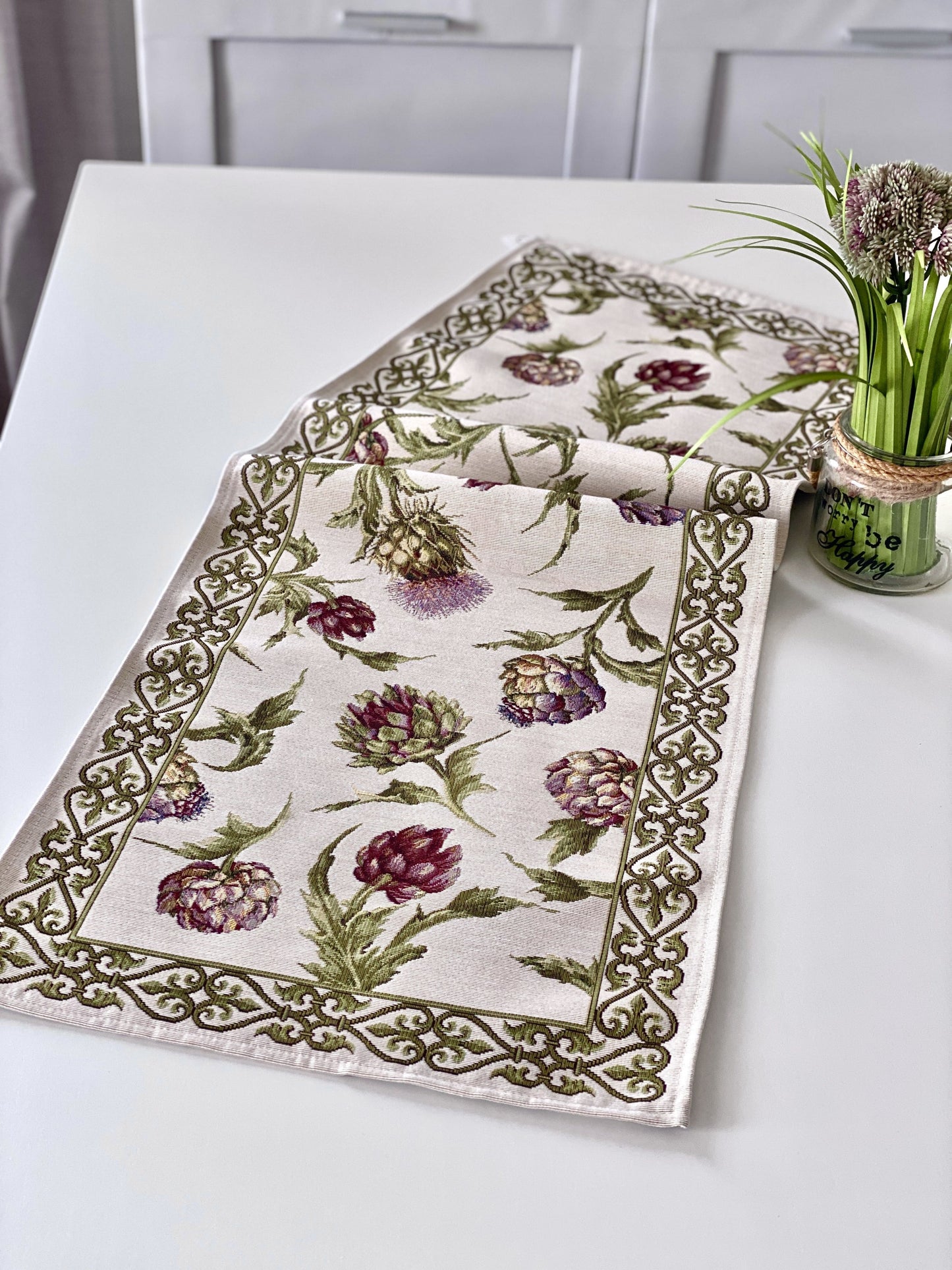 Table Runner «Artichoke» - Premium Gobelin - Textile4Family