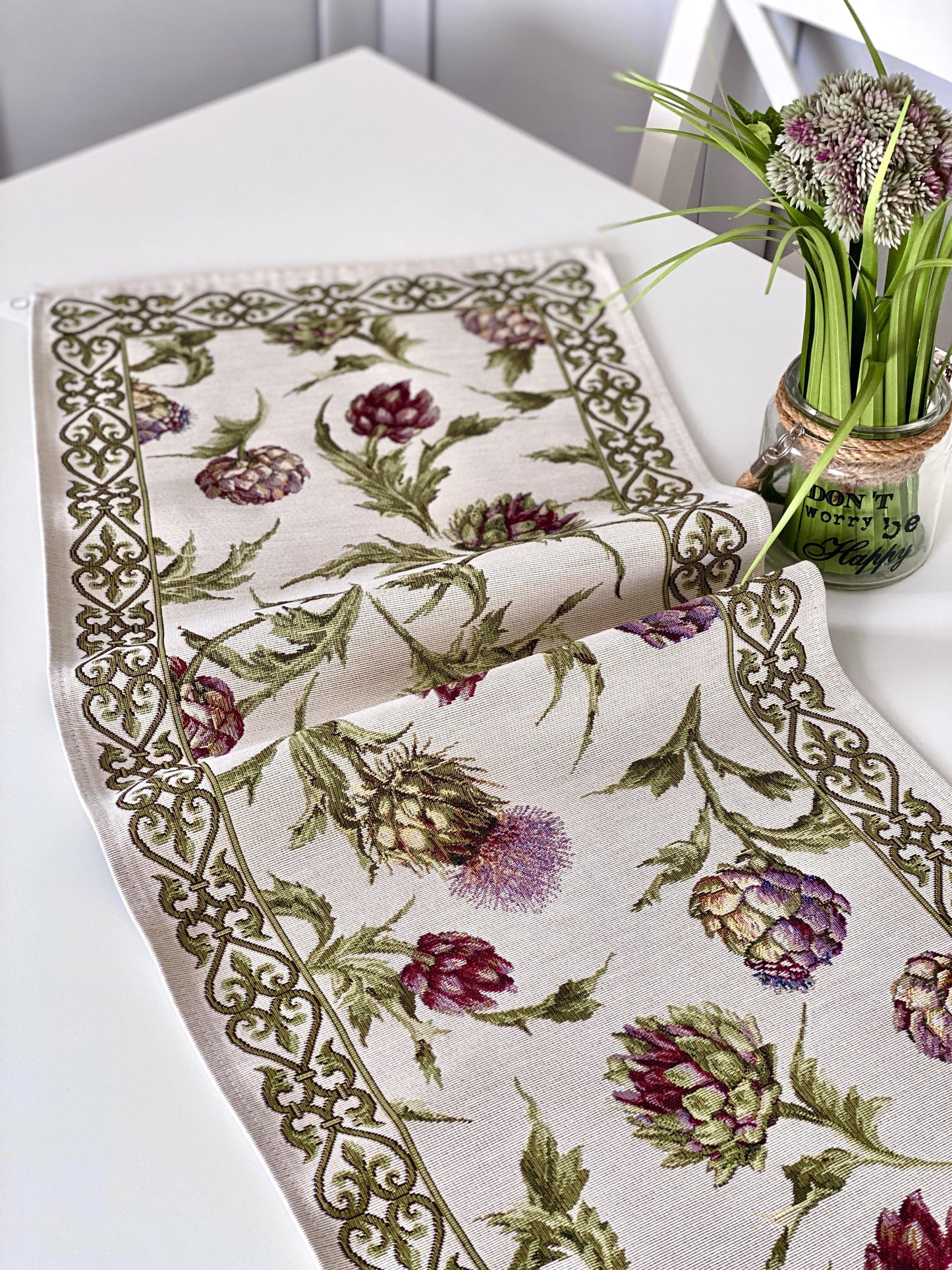 Table Runner «Artichoke» - Premium Gobelin - Textile4Family