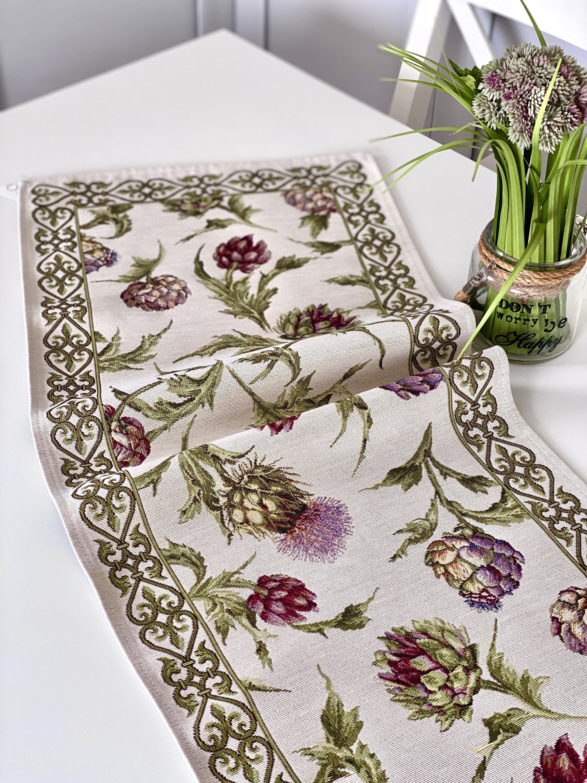 Table Runner «Artichoke» - Premium Gobelin - Textile4Family