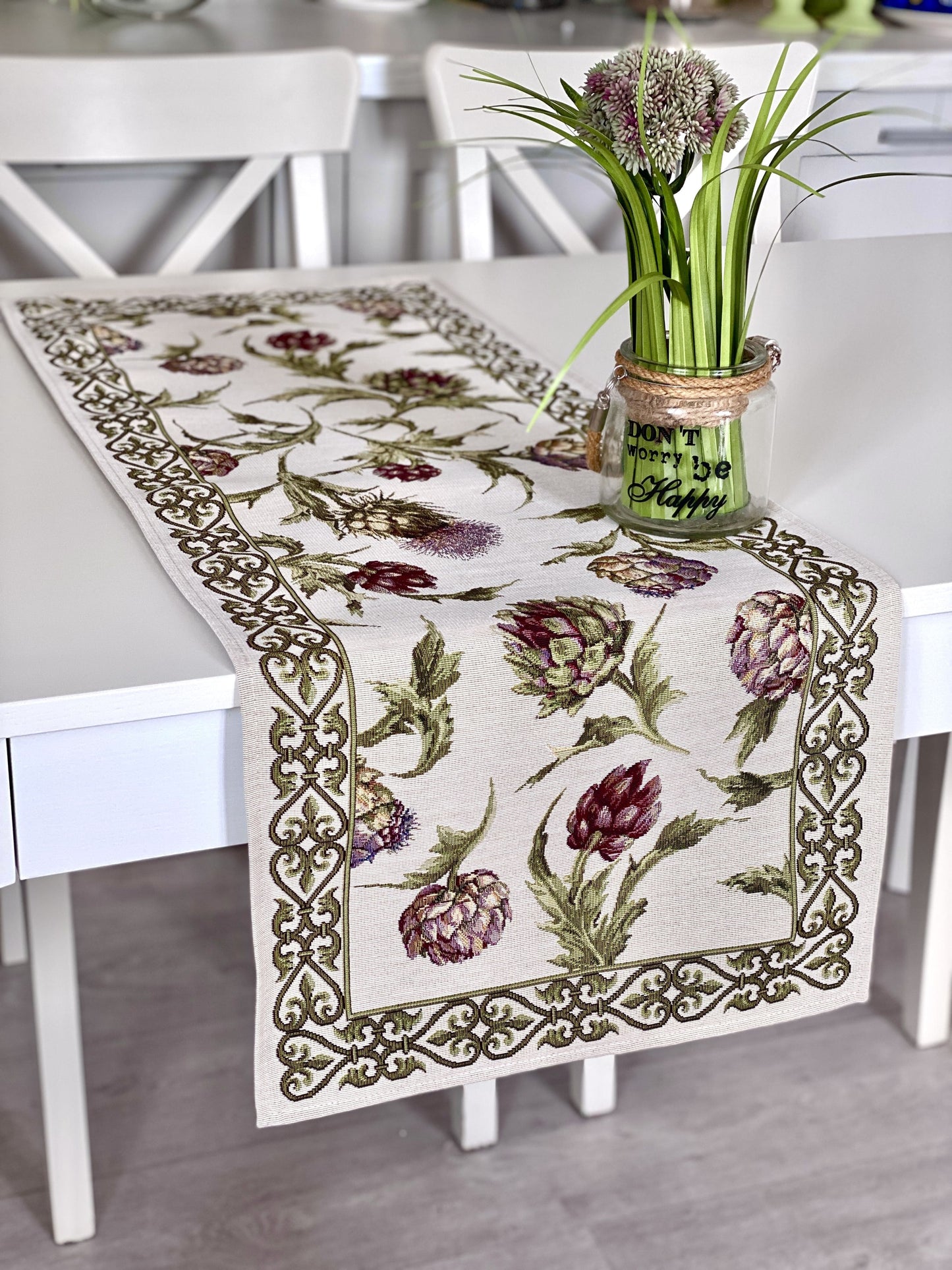 Table Runner «Artichoke» - Premium Gobelin - Textile4Family