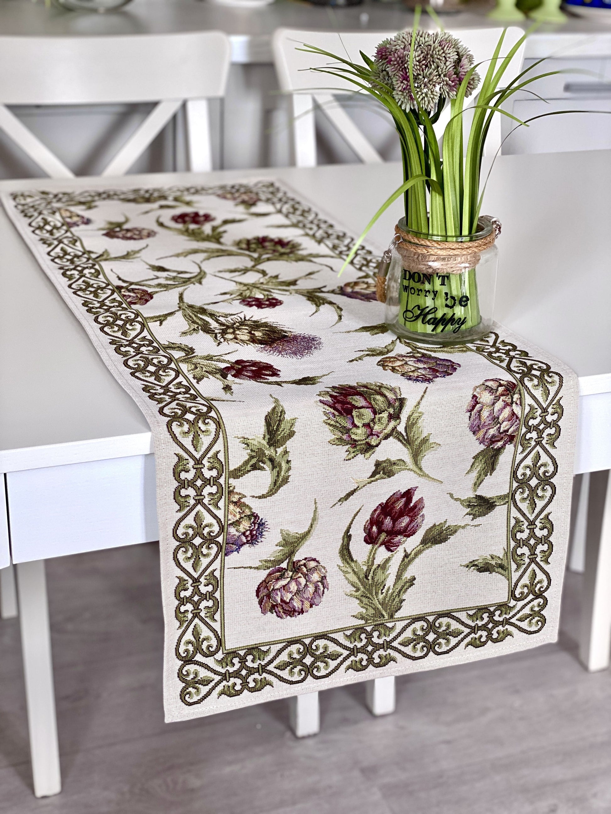 Table Runner «Artichoke» - Premium Gobelin - Textile4Family