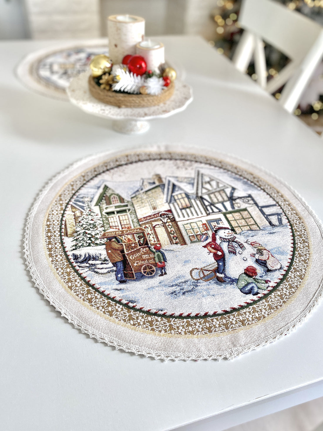 Christmas placemats «Festive mood» With microfibre Limaso Textile