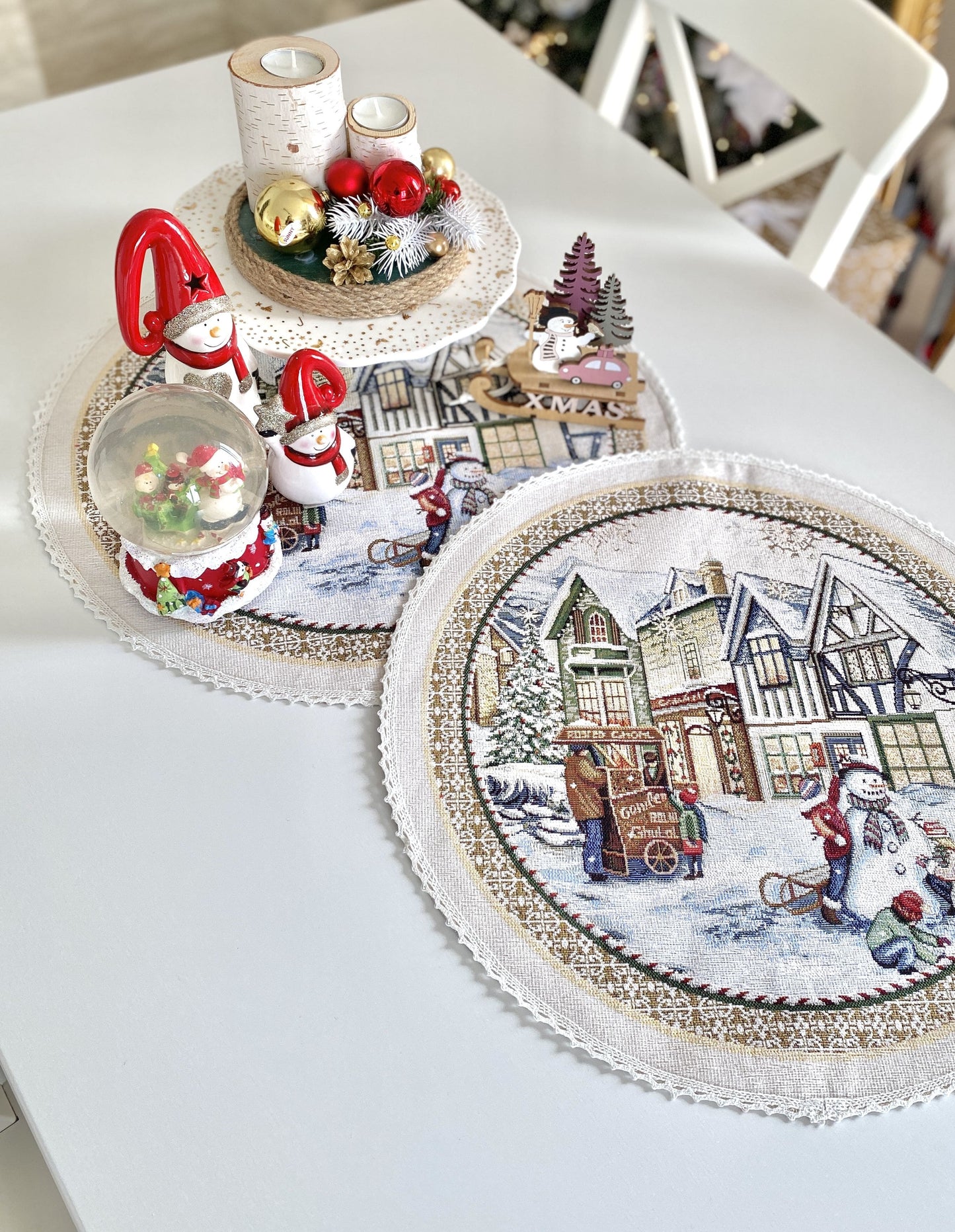 Christmas placemats «Festive mood» With microfibre