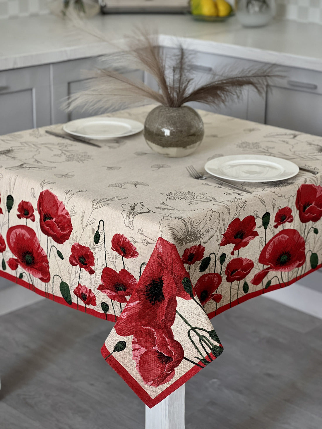 Tapestry tablecloth «Poppies» Limaso Textile