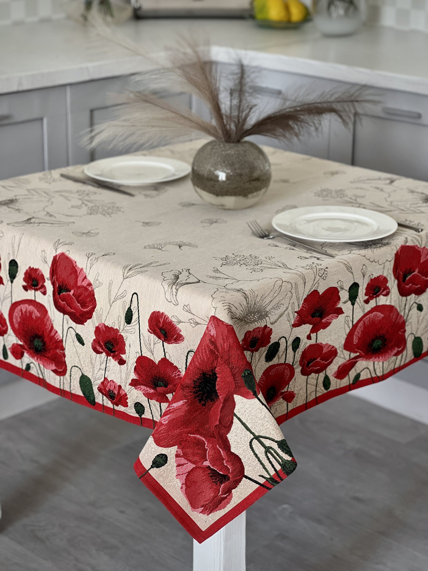 Tapestry tablecloth «Poppies» Limaso Textile