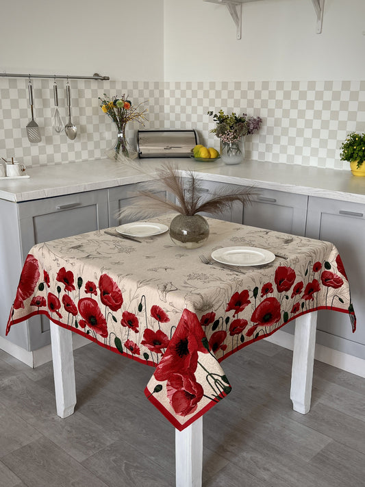 Tapestry tablecloth «Poppies»