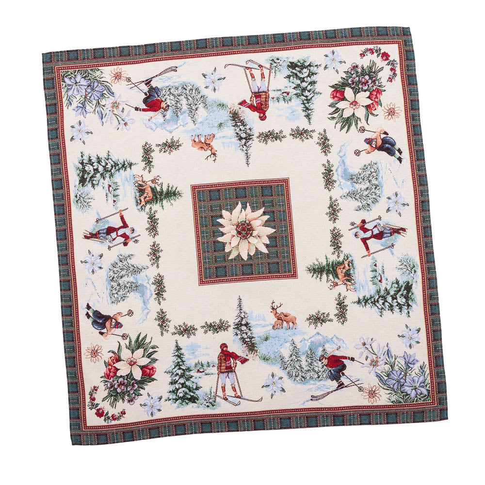 Christmas Tapestry Tablecloth Winter Fun Without Lurex Textile4Family Christmas tapestry tablecloth winter fun without lurex textile4family