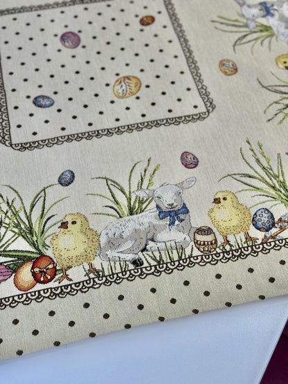 Easter tapestry tablecloth «Easter chick»