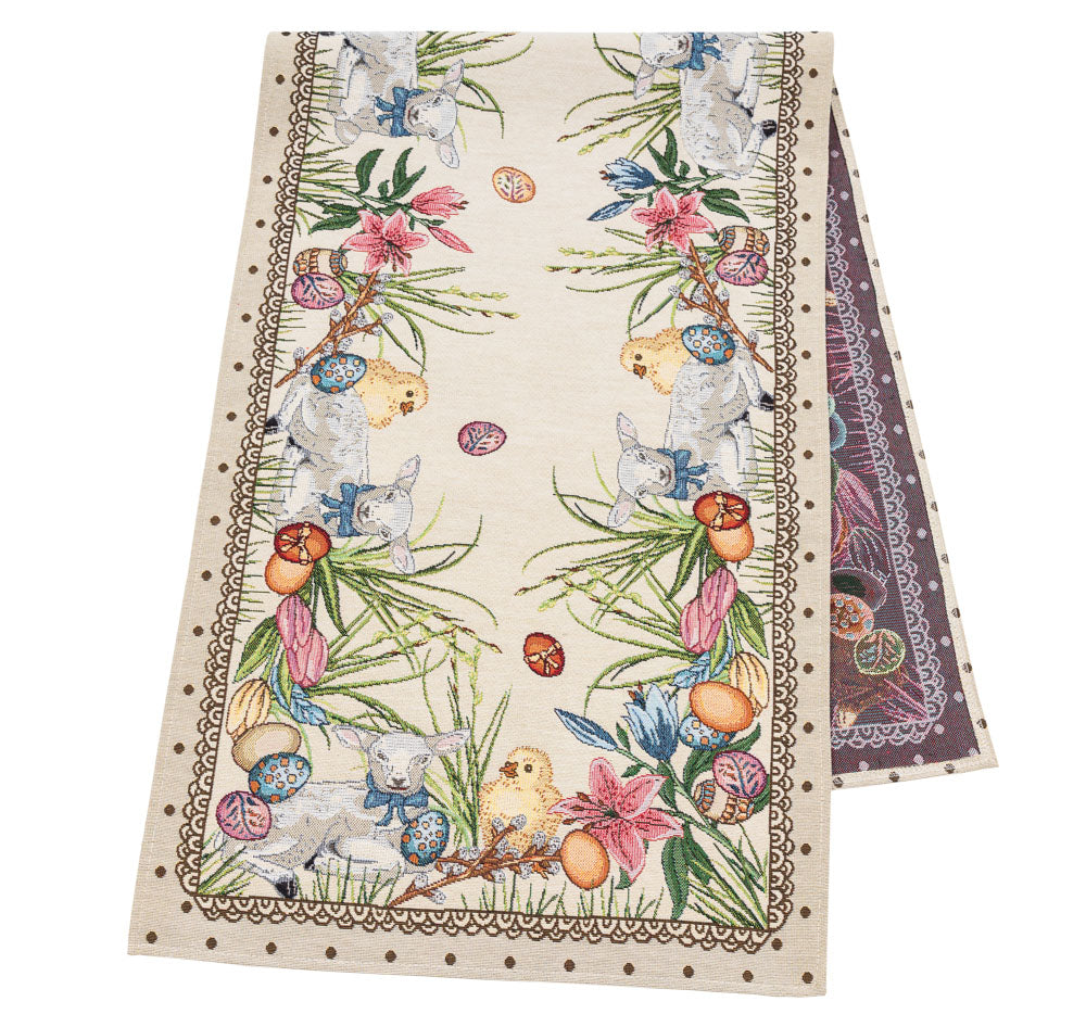 Easter tapestry table runner «Easter chick»