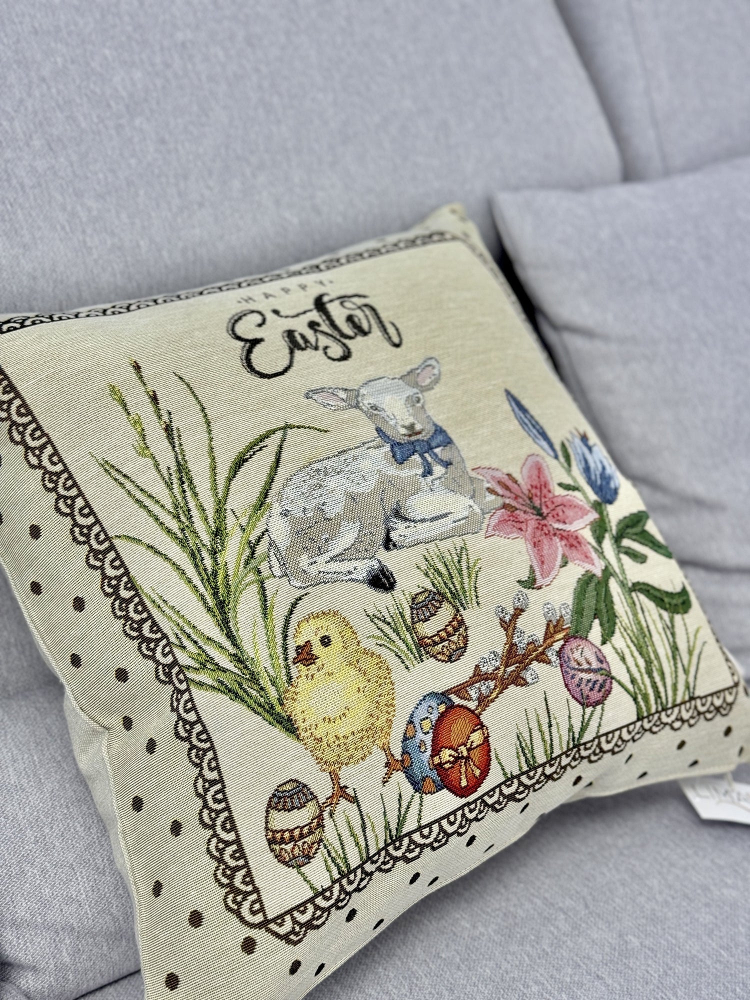 Easter tapestry cushion cover «Easter chick» Limaso Textile
