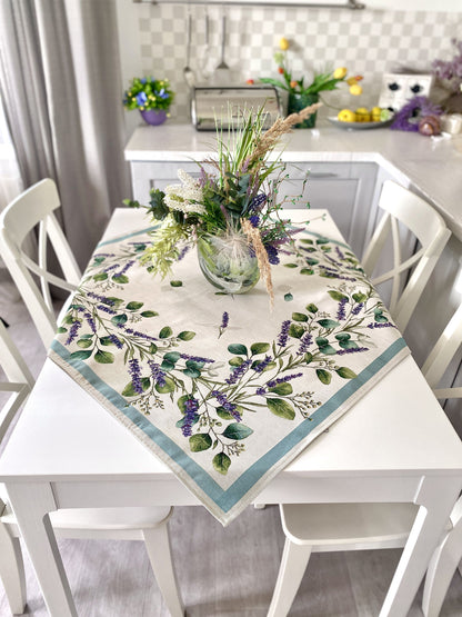 Square tablecloth «DENTATA» - Premium Gobelin - Textile4Family
