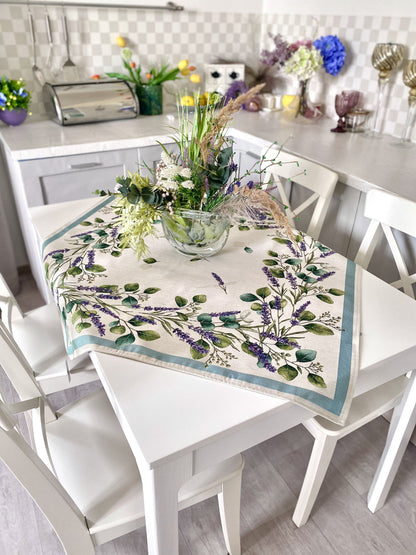 Square tablecloth «DENTATA» - Premium Gobelin - Textile4Family