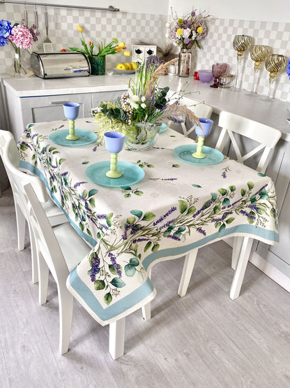 Rectangular tablecloth «DENTATA» - Premium Gobelin - Textile4Family