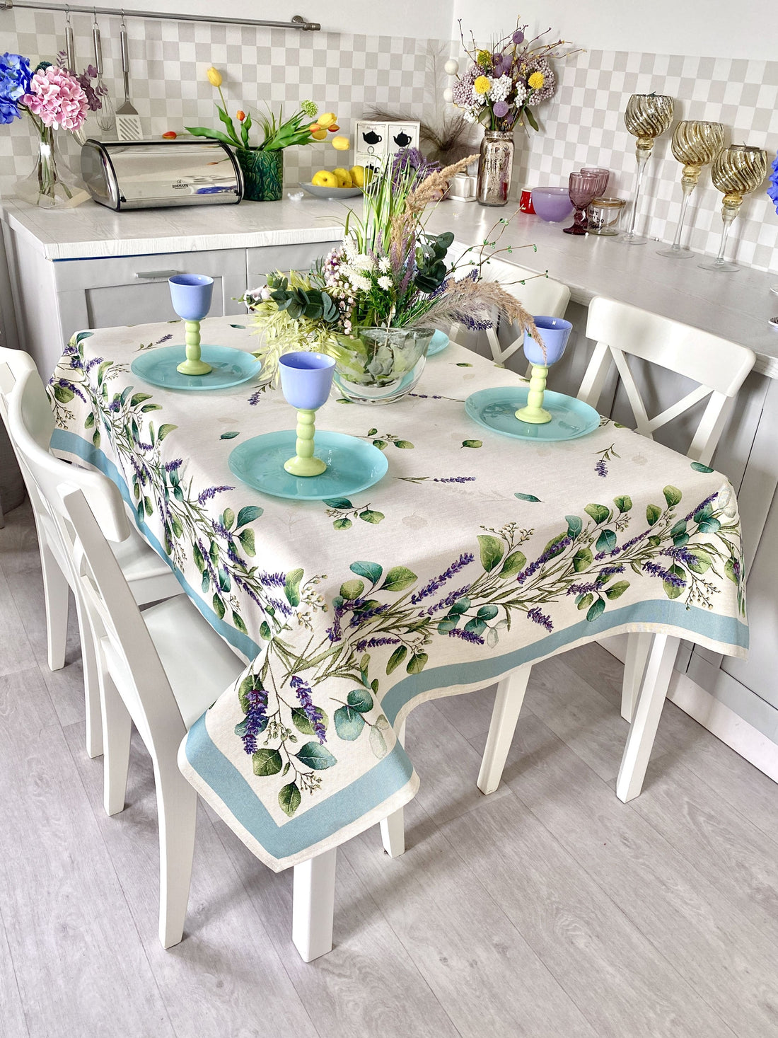 Rectangular tablecloth «DENTATA» - Premium Gobelin - Textile4Family
