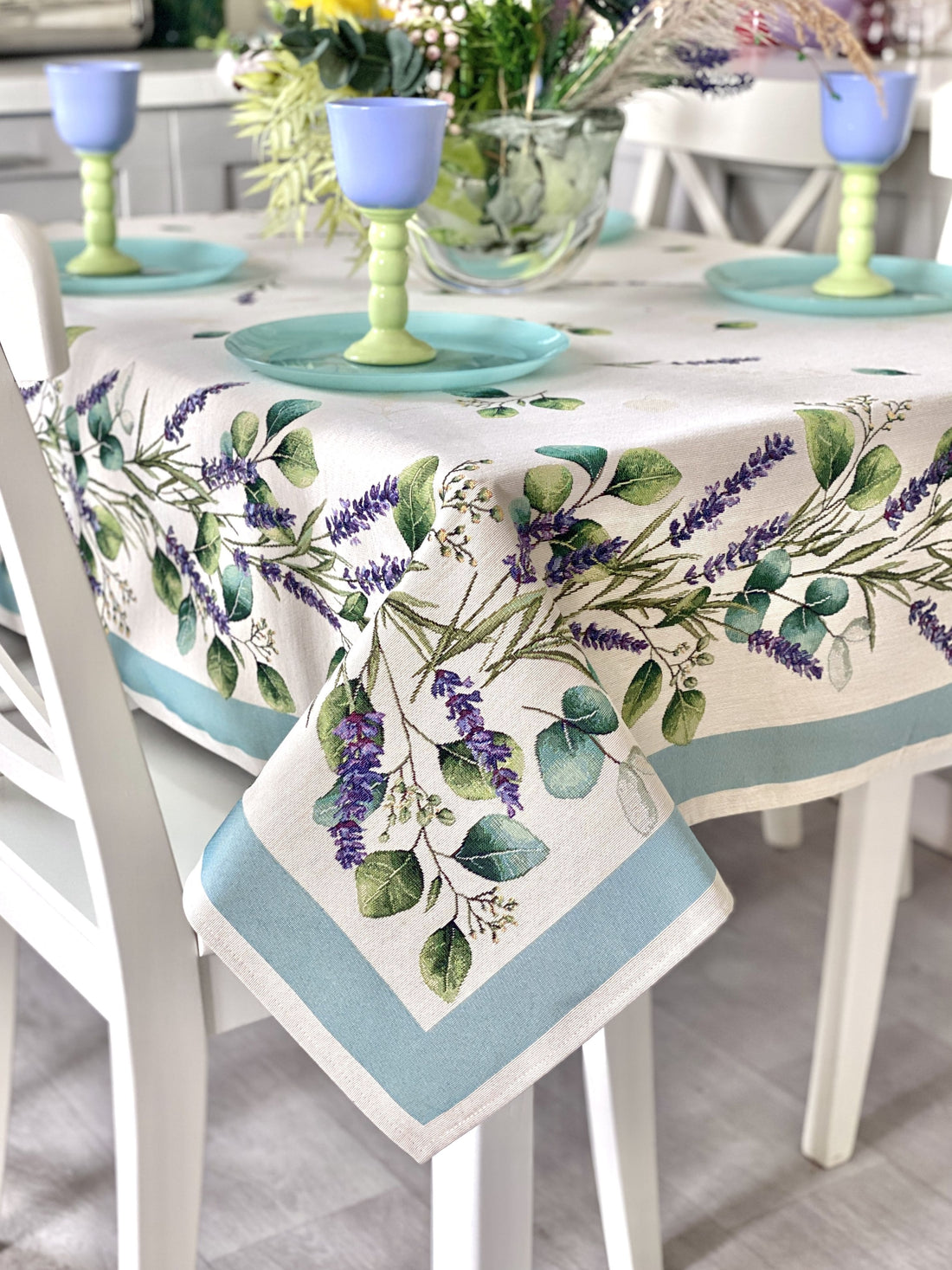 Rectangular tablecloth «DENTATA» - Premium Gobelin - Textile4Family