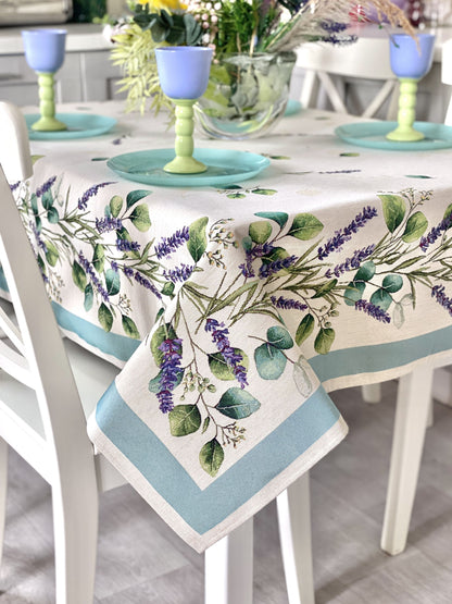 Rectangular tablecloth «DENTATA» - Premium Gobelin - Textile4Family
