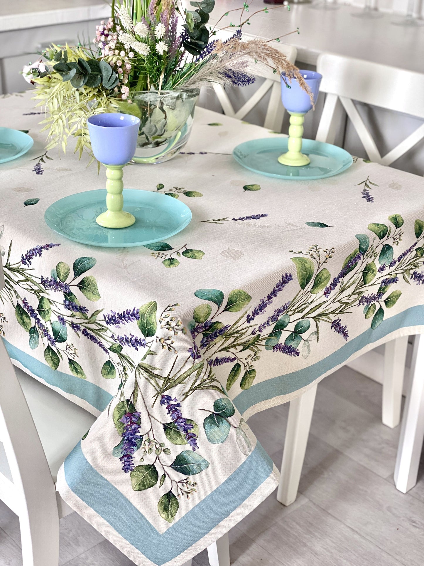 Rectangular tablecloth «DENTATA» - Premium Gobelin - Textile4Family