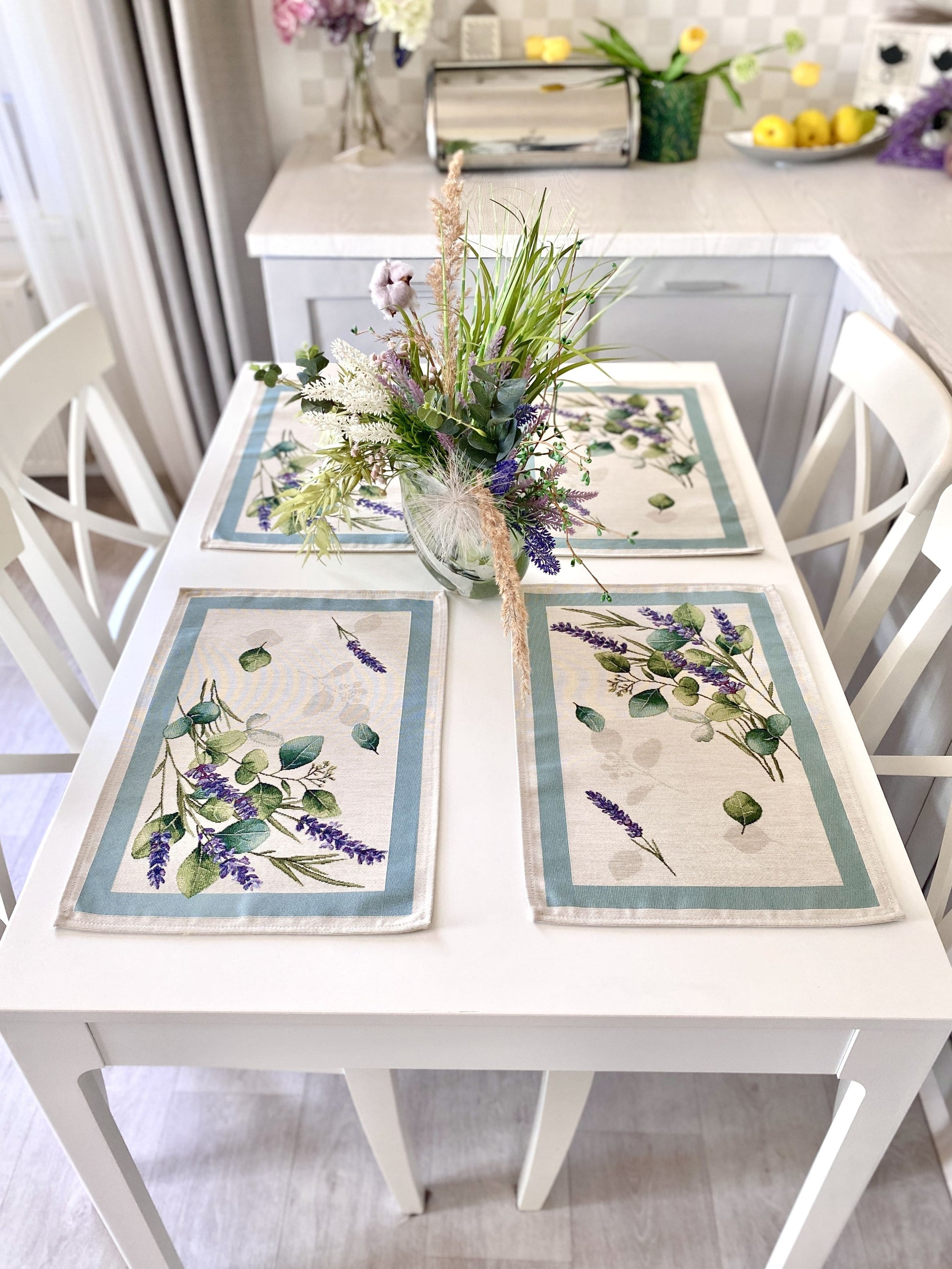 Placemat set «DENTATA» - Premium Gobelin - Textile4Family