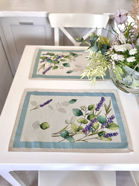 Placemat set «DENTATA» - Premium Gobelin - Textile4Family